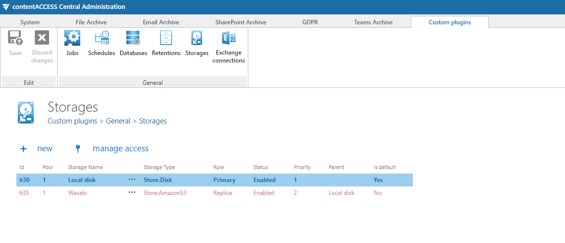 Storage failover and redundancy