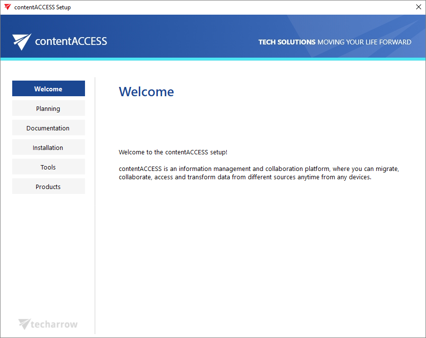 New design for the installation package